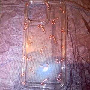 Case-Mate Clear Candy Cane Phone Case